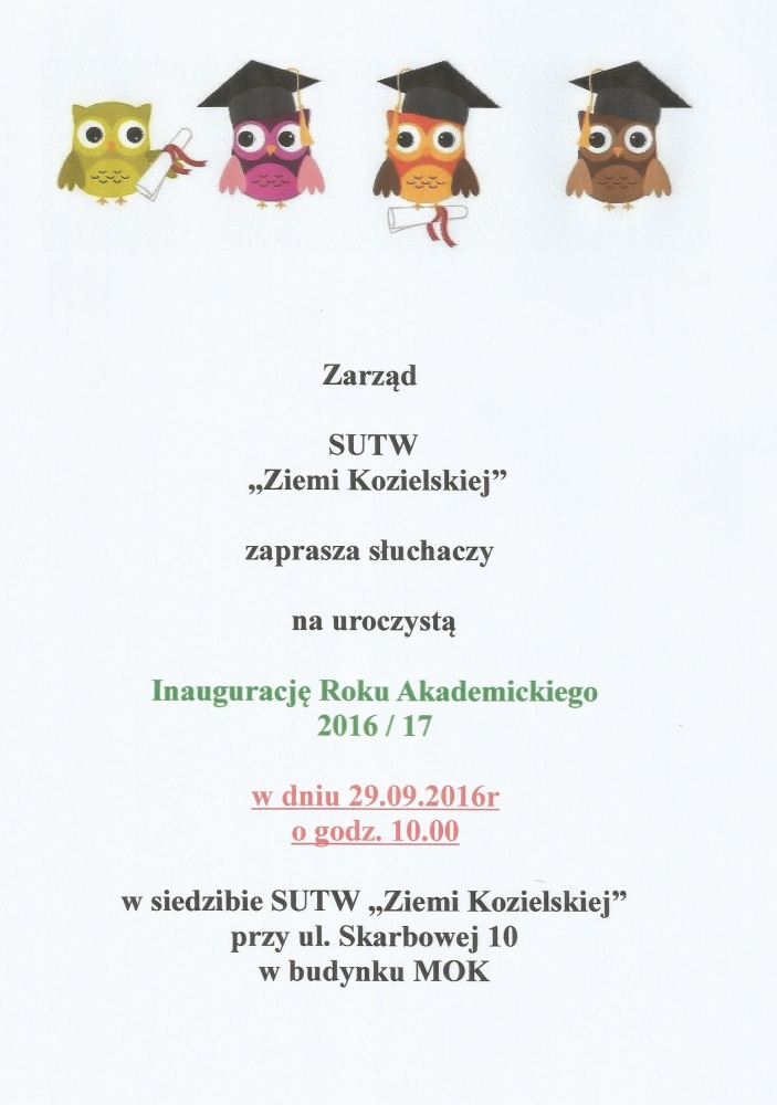inauguracja roku akademickiego